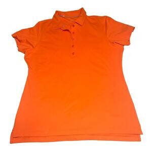 Peter Millar Orange Polo Women's Size Large Excellent very gently used condition